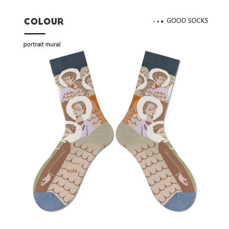 European And American Autumn And Winter Cotton Ins Tube Socks