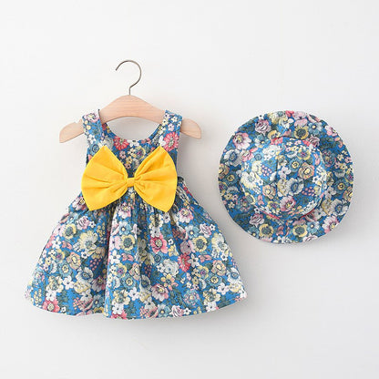 Children's Chest Big Bow Dress Princess Skirt