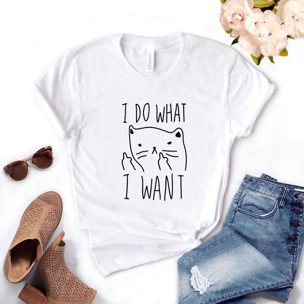 Cat face foreign trade explosion cotton women's T-shirt