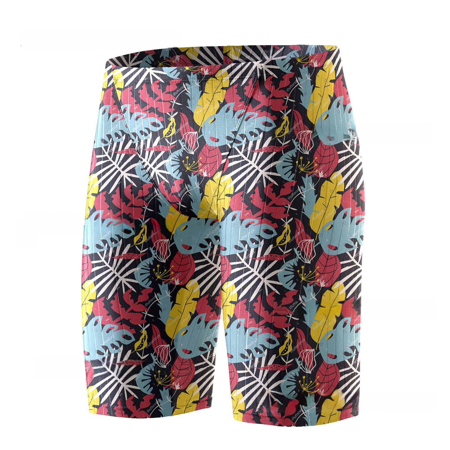 Men's Swimming Trunks Breathable Ice Silk Feeling Quick-dry Pants Swimming Equipment Summer 3D Printing Crafts