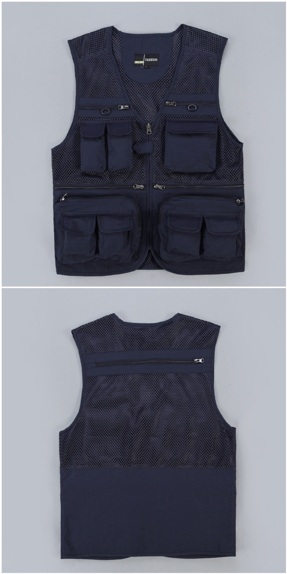 Multi-pocket professional photography mesh vest