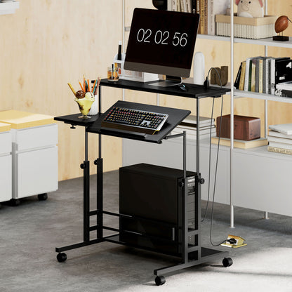 Adjustable Standing Desk with Power Outlets
