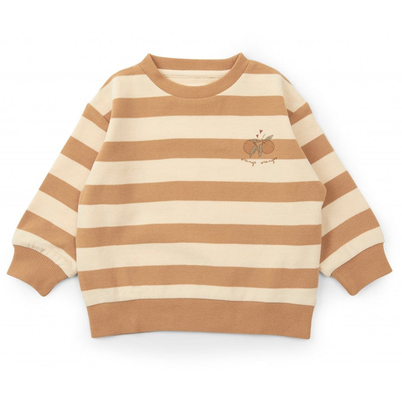 Sweat-shirt en coton imprimé mignon pour enfants, haut souple pour bébé