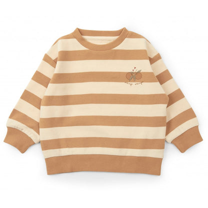 Sweat-shirt en coton imprimé mignon pour enfants, haut souple pour bébé