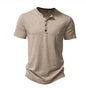 Men's Venice Notched Collar Short-sleeved T-shirt Men Plus Size