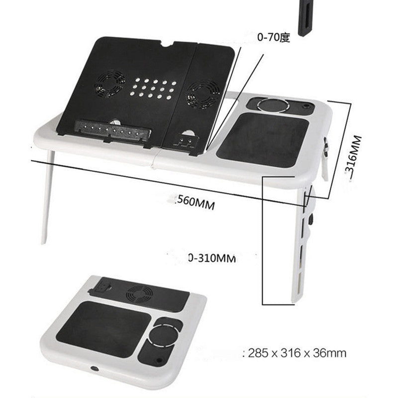 Multifunctional Folding Table With Fan Computer Desk