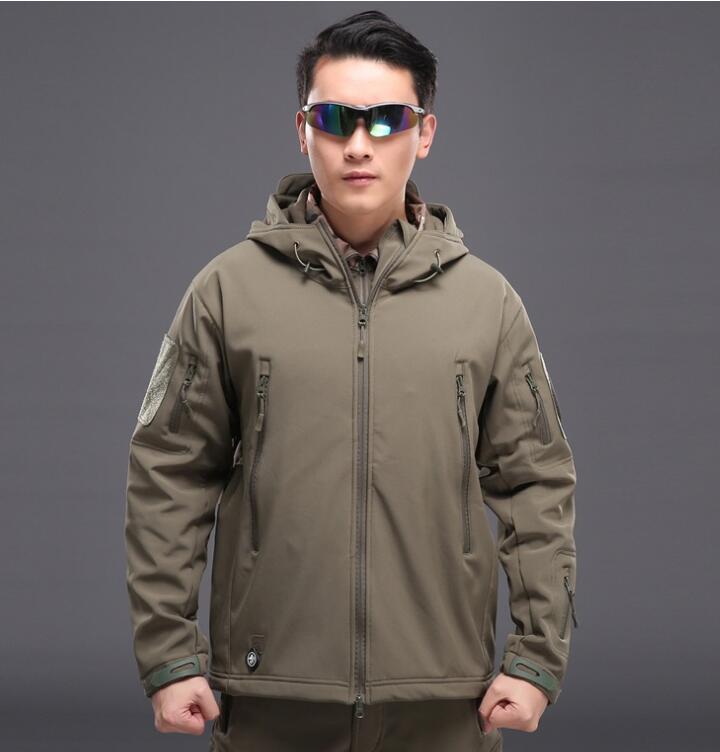 Vêtements de chasse en plein air peau de requin tad v4, veste Softshell militaire tactique, costume pour hommes, veste de Combat imperméable