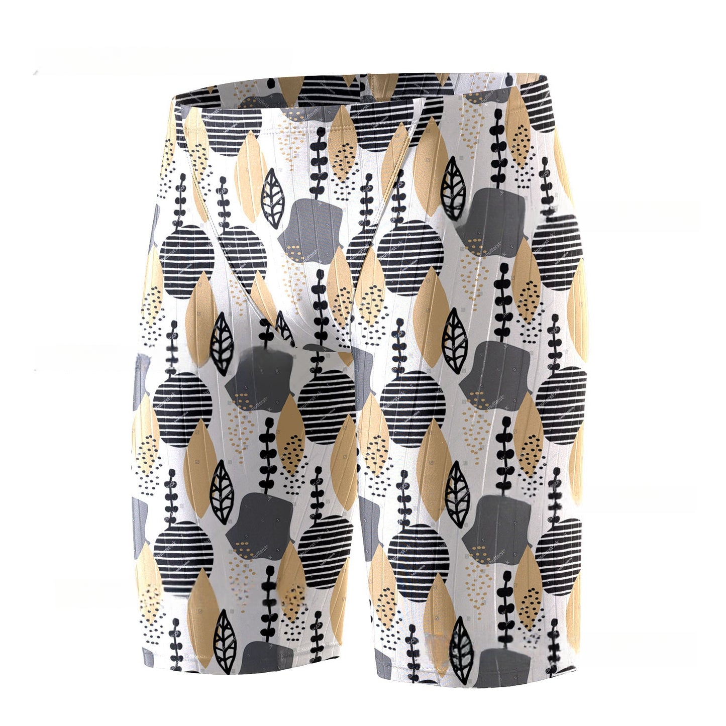 Men's Swimming Trunks Breathable Ice Silk Feeling Quick-dry Pants Swimming Equipment Summer 3D Printing Crafts