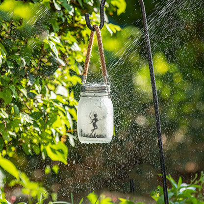 Outdoor Waterproof Garden Light Can Hang Ground Solar Mason