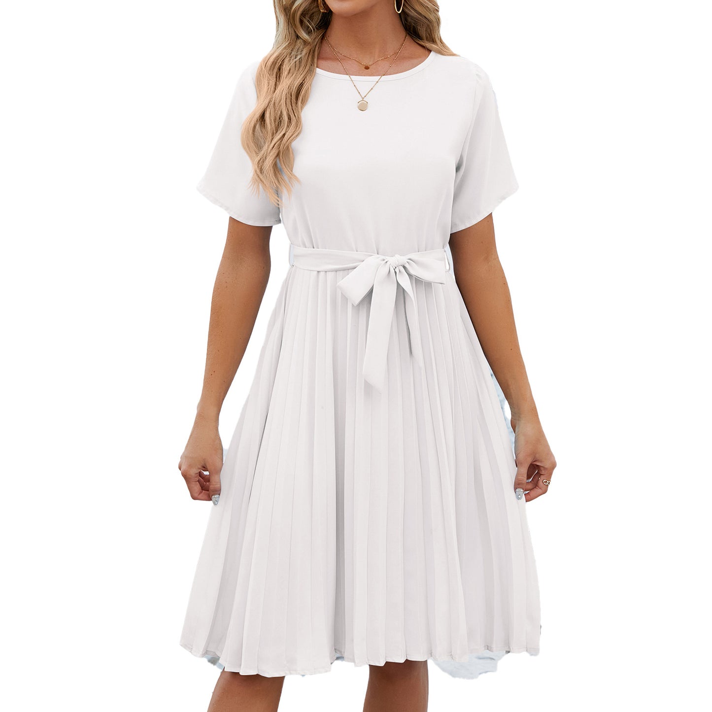 Fashion New Round Neck Dress Women