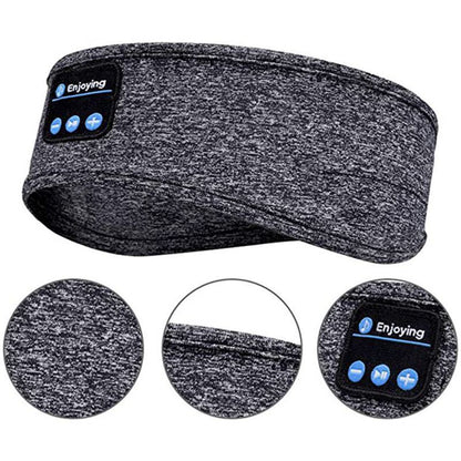 Écouteurs sans fil Bluetooth, bandeau fin, doux, élastique, confortable, musique, masque pour les yeux, pour dormir sur le côté, sport