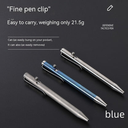 Titanium Alloy Tactical Pen Camping Self-defense