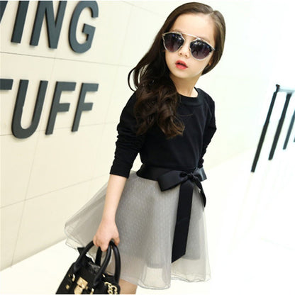 Spring Style Korean Style Personalized Fashion Gauze Skirt Suit Two-piece Suit