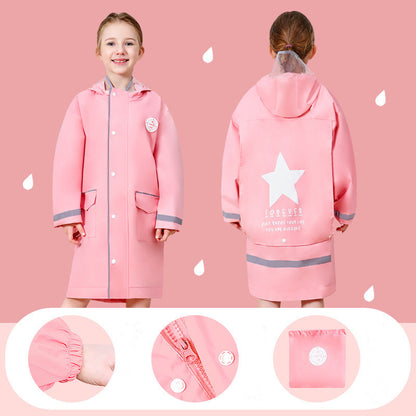 Boy Rain Gear Kindergarten Girl Rain Poncho