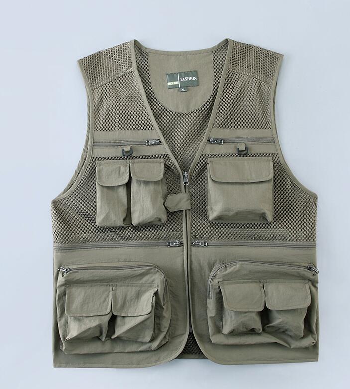 Multi-pocket professional photography mesh vest