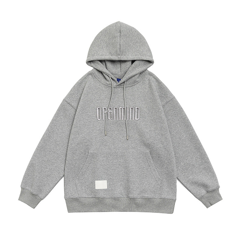 Hooded Sweater Men's Fashion Brand Letter Embroidery