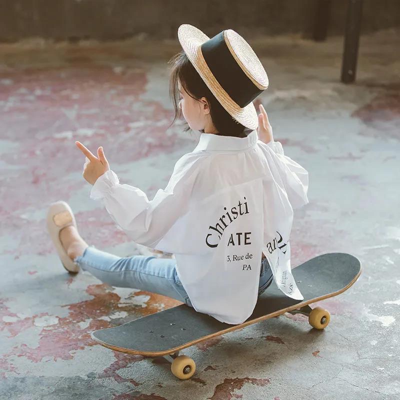 Chemise ample et fine à manches longues pour enfants