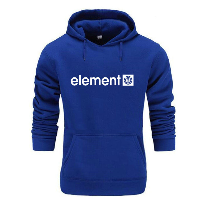 Printed Sports Hooded Pullover Casual Men's Sweater