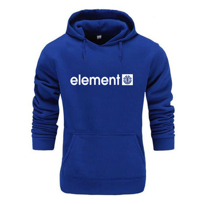 Printed Sports Hooded Pullover Casual Men's Sweater