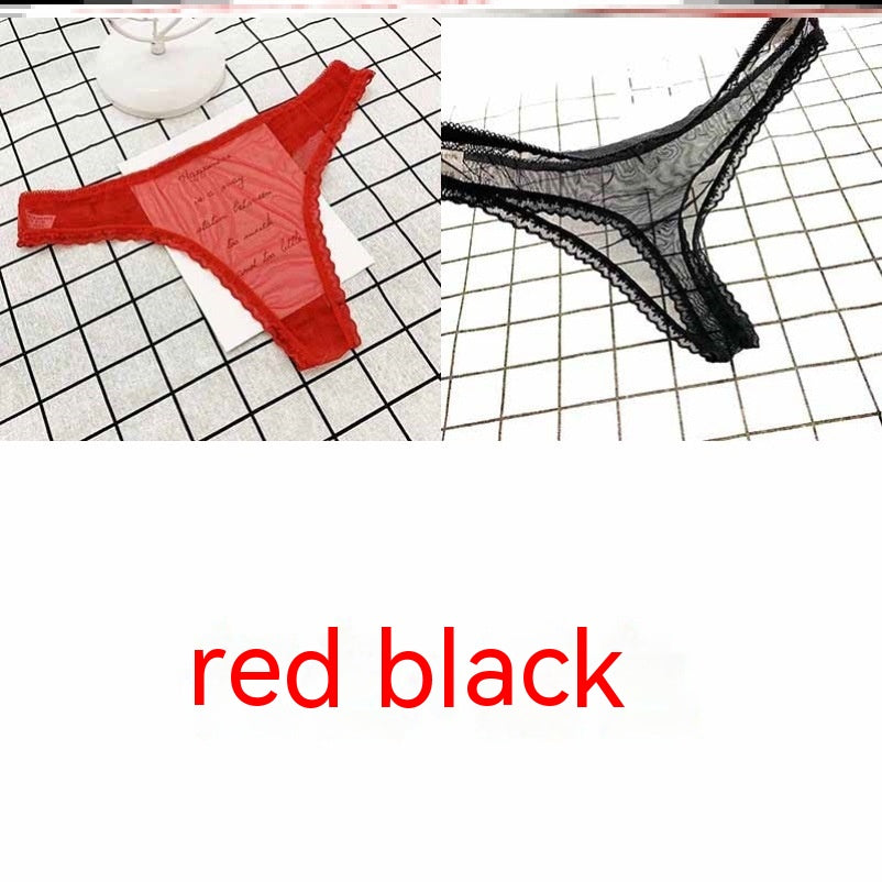 Lady Underwear Transparent Ice Silk Seamless