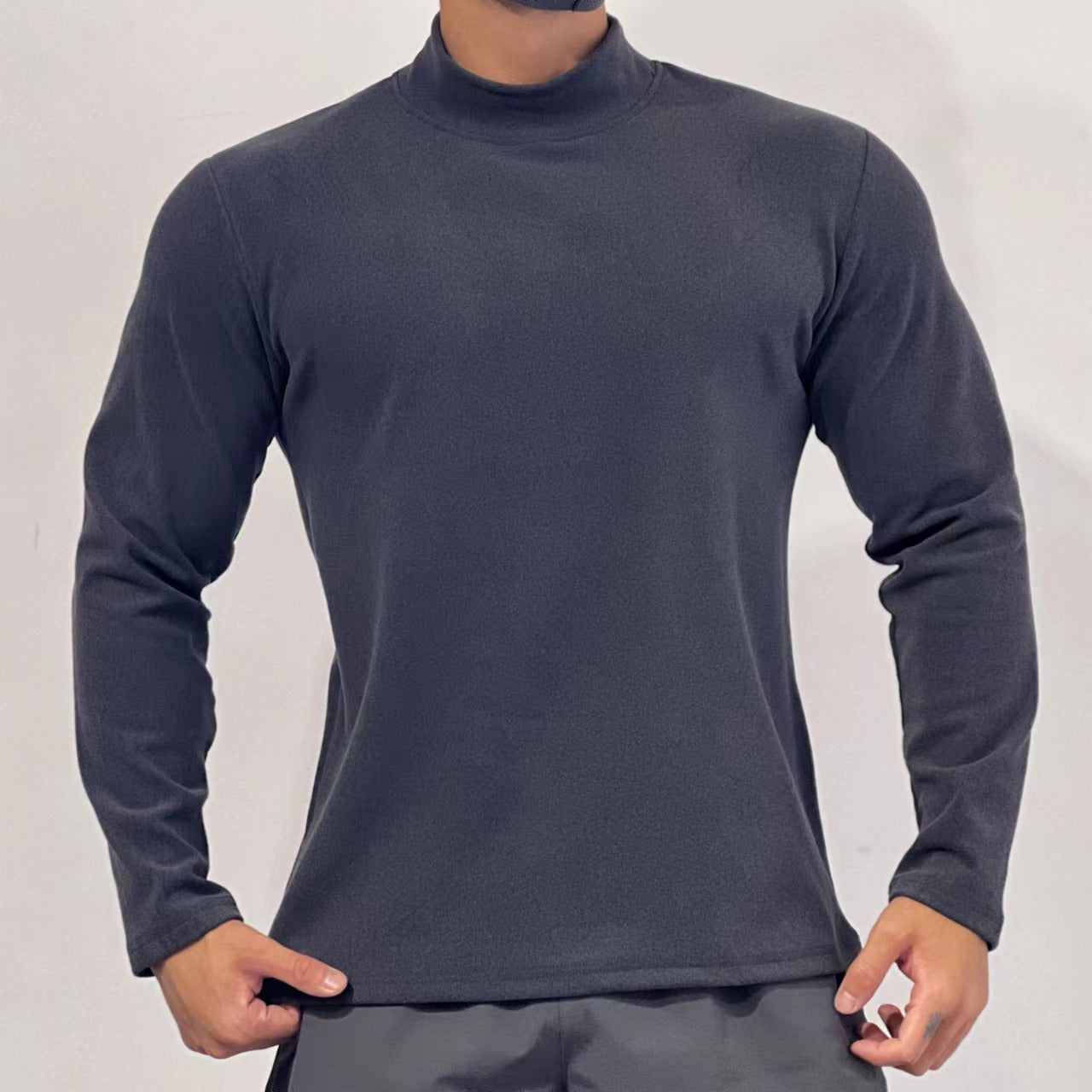 Men's Fashion Sports Casual Solid Color Long Sleeve