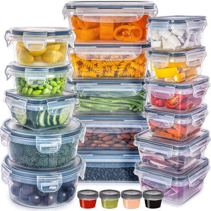 Airtight Plastic Storage Container With Lid And Snap Lock Square Multigrain Jar