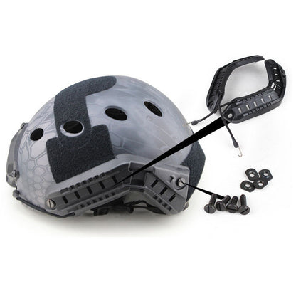 Tactical helmet rail accessories