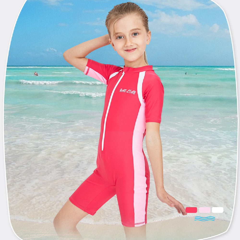 Children's One-piece Sunscreen Swimsuit