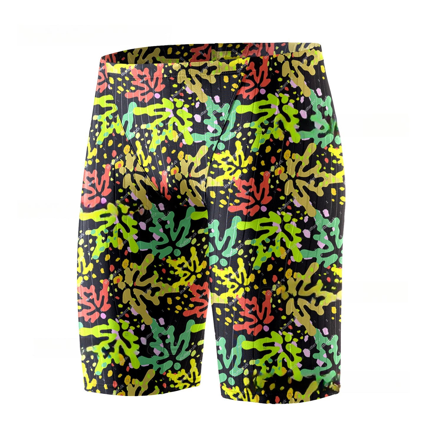 Men's Swimming Trunks Breathable Ice Silk Feeling Quick-dry Pants Swimming Equipment Summer 3D Printing Crafts