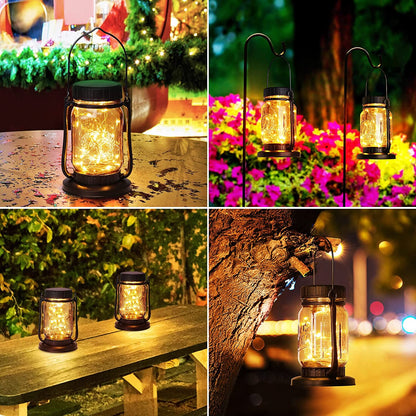 Home Patio Decorative LED Solar Mason Jar Light