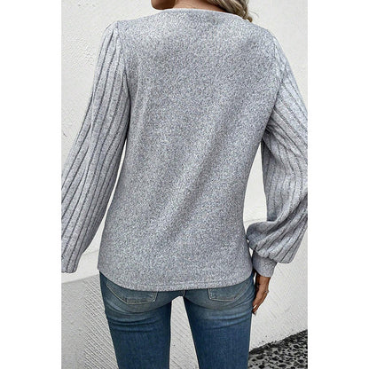 Casual Solid Color Bottoming Shirt For Women