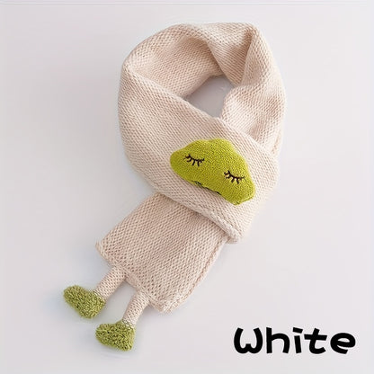 Children's Scarf, Girls Warm Knitted Scarf, Cute Cloud Neck Scarf For Autumn And Winter Kids Scarf Soft Warm Knit Neck Warmer Winter Classic Scarf For Boys Girls