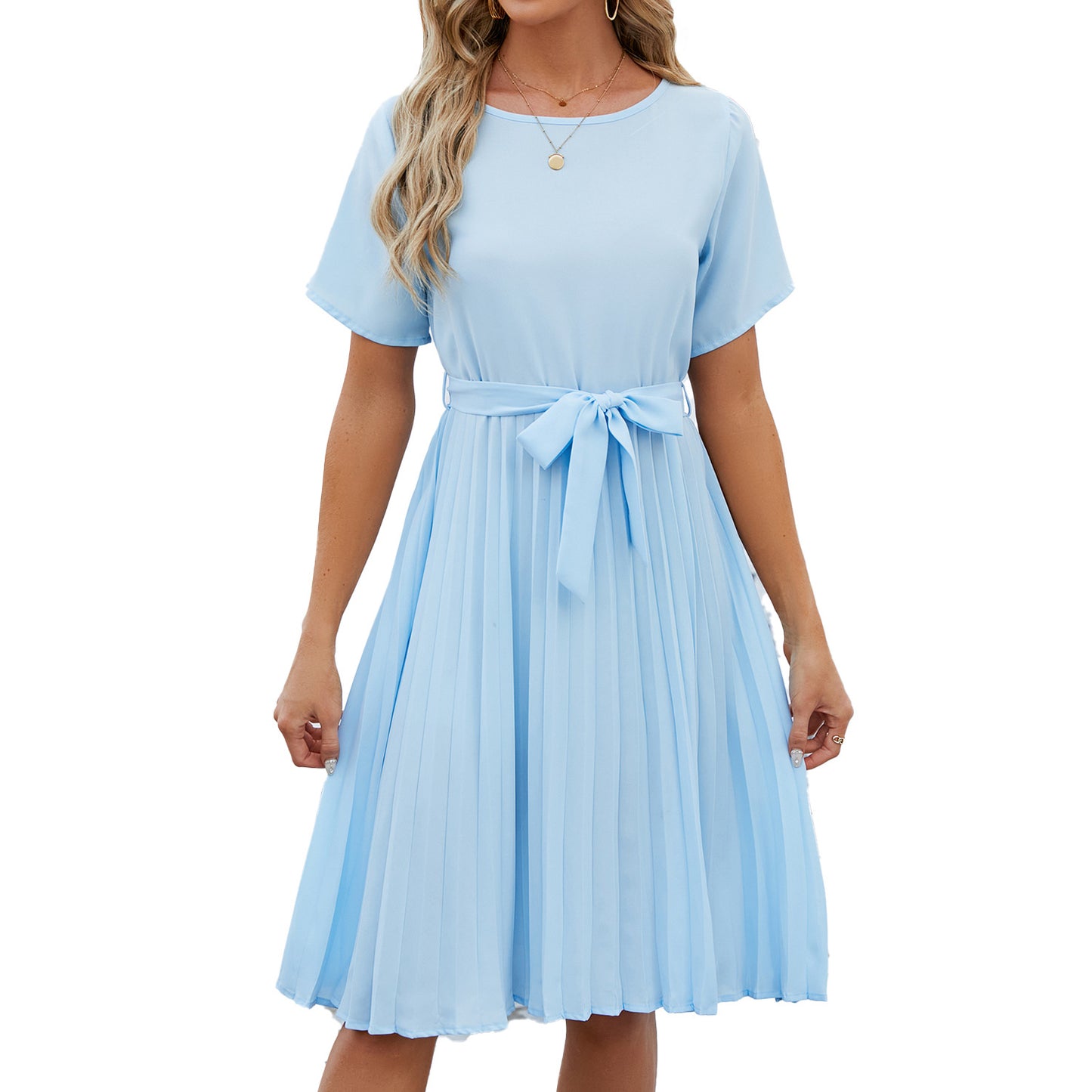 Fashion New Round Neck Dress Women