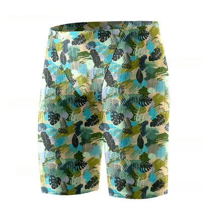 Men's Swimming Trunks Breathable Ice Silk Feeling Quick-dry Pants Swimming Equipment Summer 3D Printing Crafts