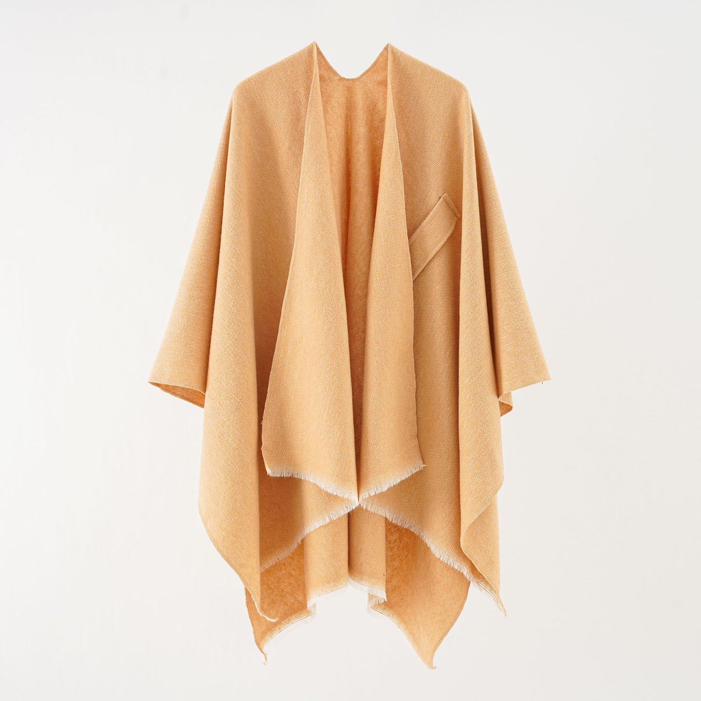 Pure Color Autumn And Winter Plus Bar Cashmere Shawl