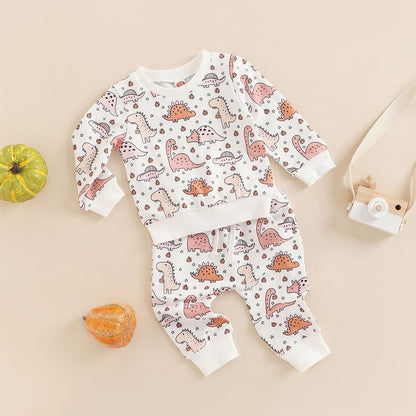 Dinosaur Baby Sweatshirt And Pants Set