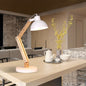 Household Solid Wood Long Arm Adjustable Desk Lamp