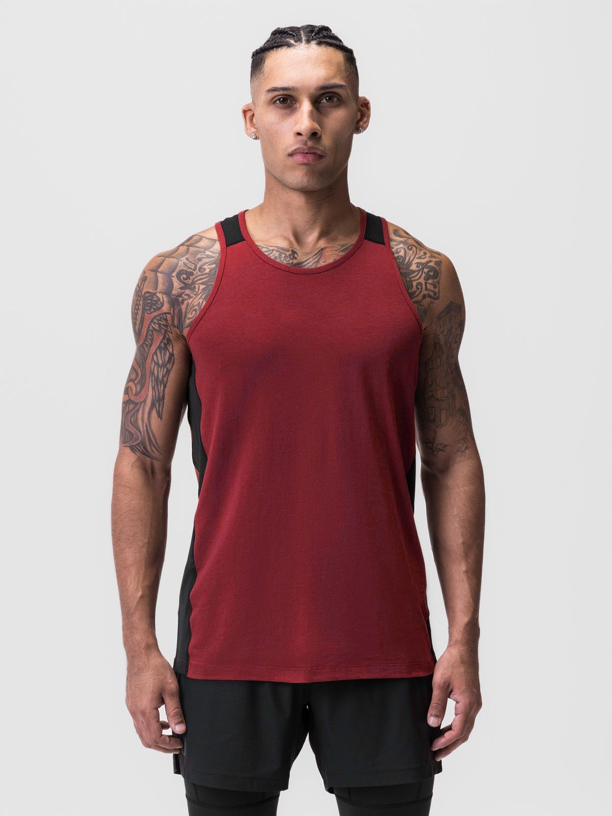 Net Hole Stitching Breathable Exercise Vest Men