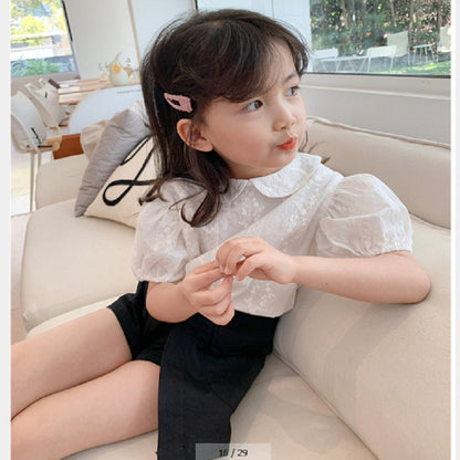 Children's puff sleeve top