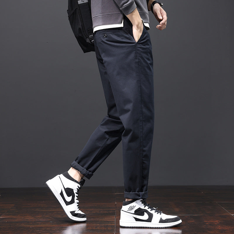 Plus Size Casual Loose Straight Men's Pants