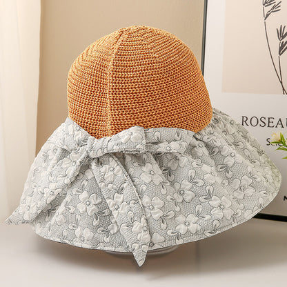 Summer Vinyl Face-covering And Sun-shading Hat Seaside Beach Hat