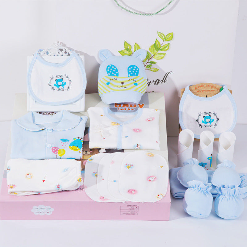 18 Piece Cotton Newborn Clothes Gift Box Set