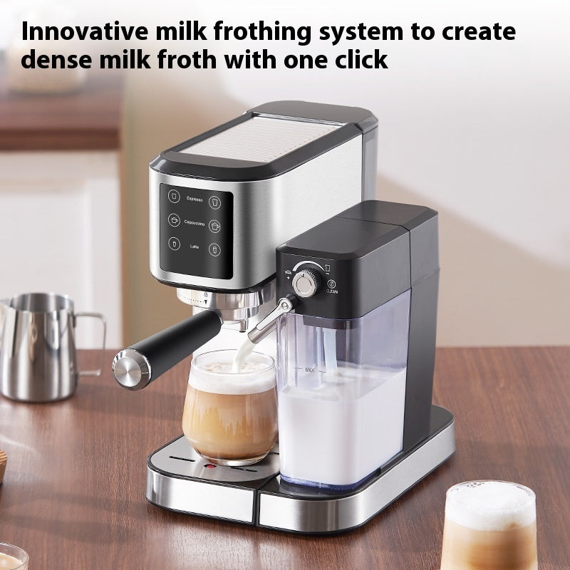 Household Small Semi-automatic High Pressure Steam Frothed Milk Espresso Coffee Machine