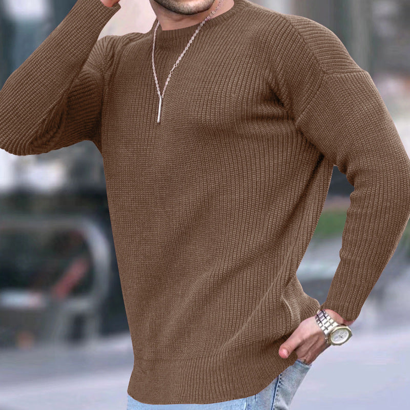 Men's Crew Neck Casual Pullover Knit