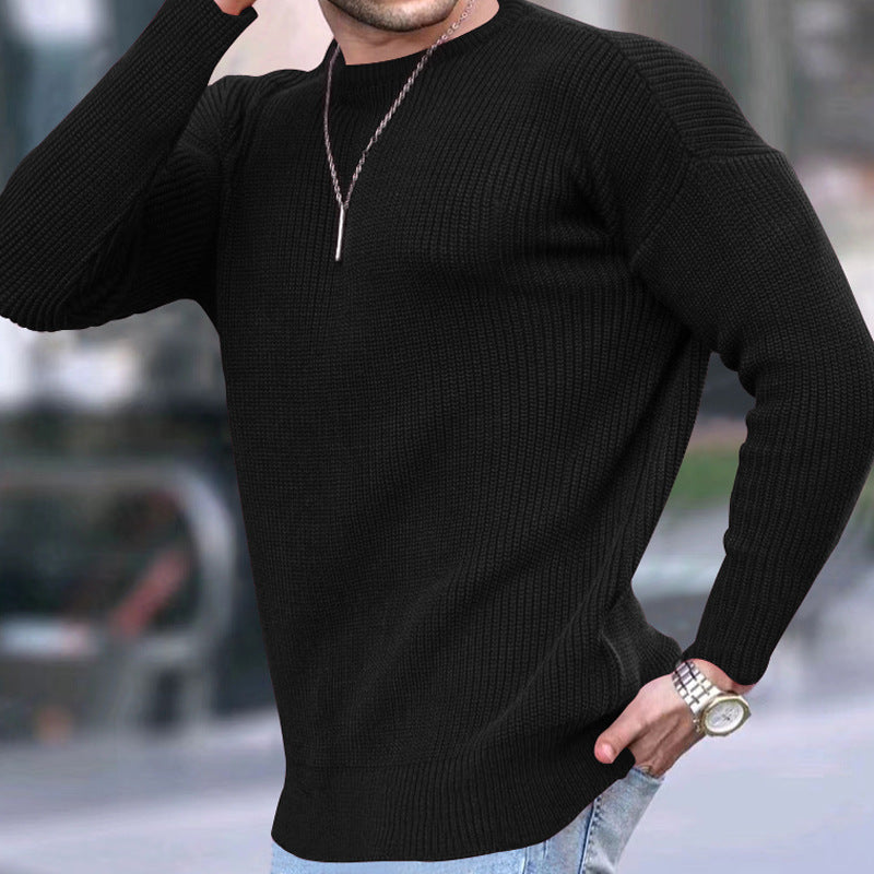 Men's Crew Neck Casual Pullover Knit