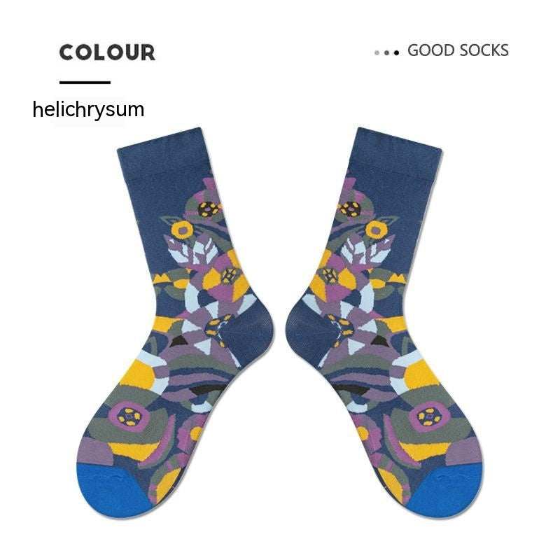 Women's Retro Spring And Autumn Cotton Sock