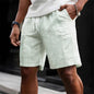 Striped Lace-up Sweatpants Minimalist Cropped Shorts