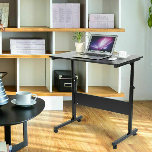 Bureau d'ordinateur de chevet pour ordinateur portable à ascenseur simple mobile