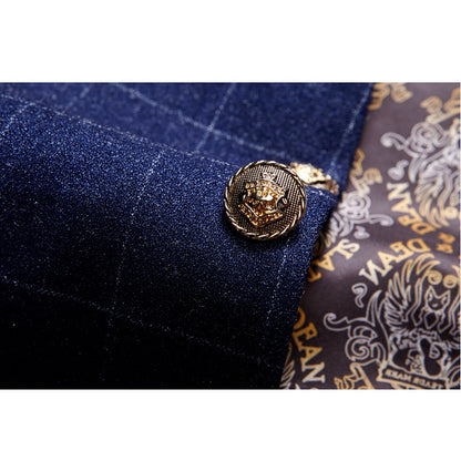 Business Men's Stand-up Collar Suit Two-piece Korean Style Sportsman Slim Suit Suit