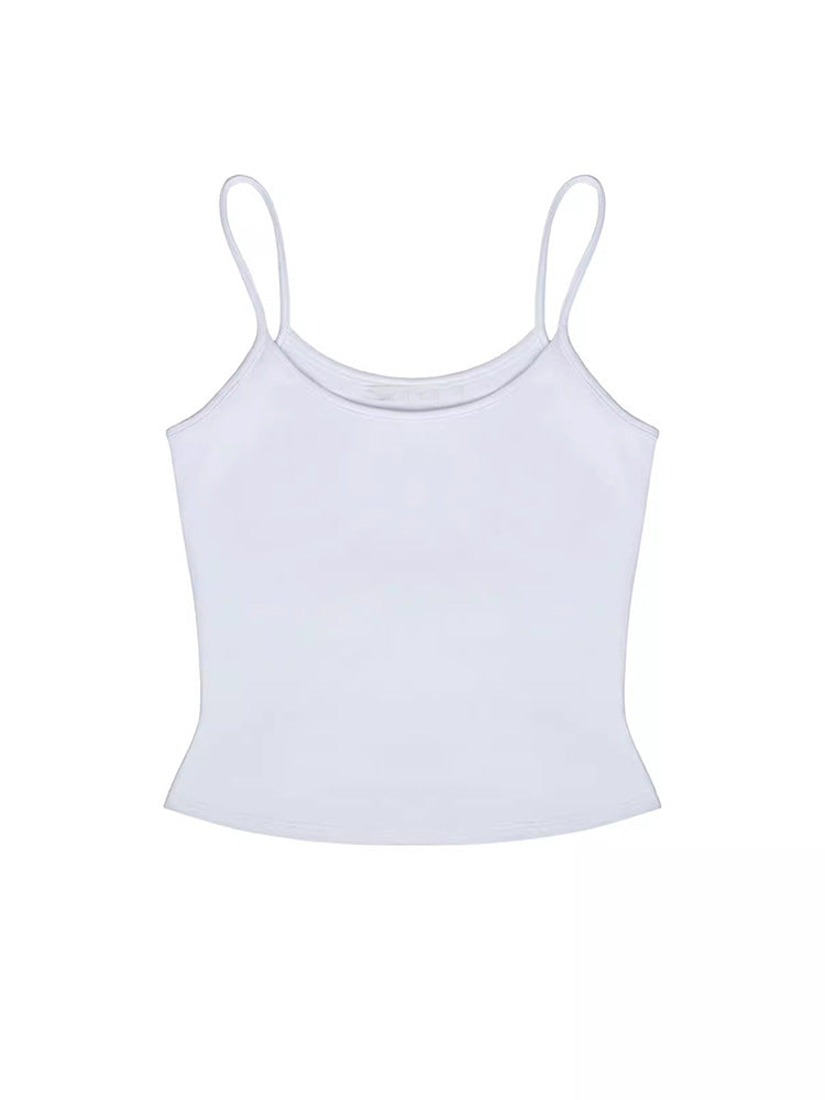 American Hot Girl Camisole Women's Slim Bottoming Shirt Short Top